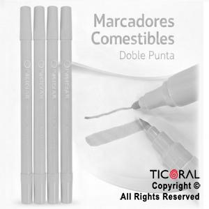 MARCADOR COMESTIBLE GRIS PASTEL X 4